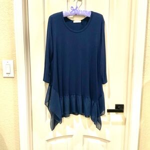 Navy Knit Tunic